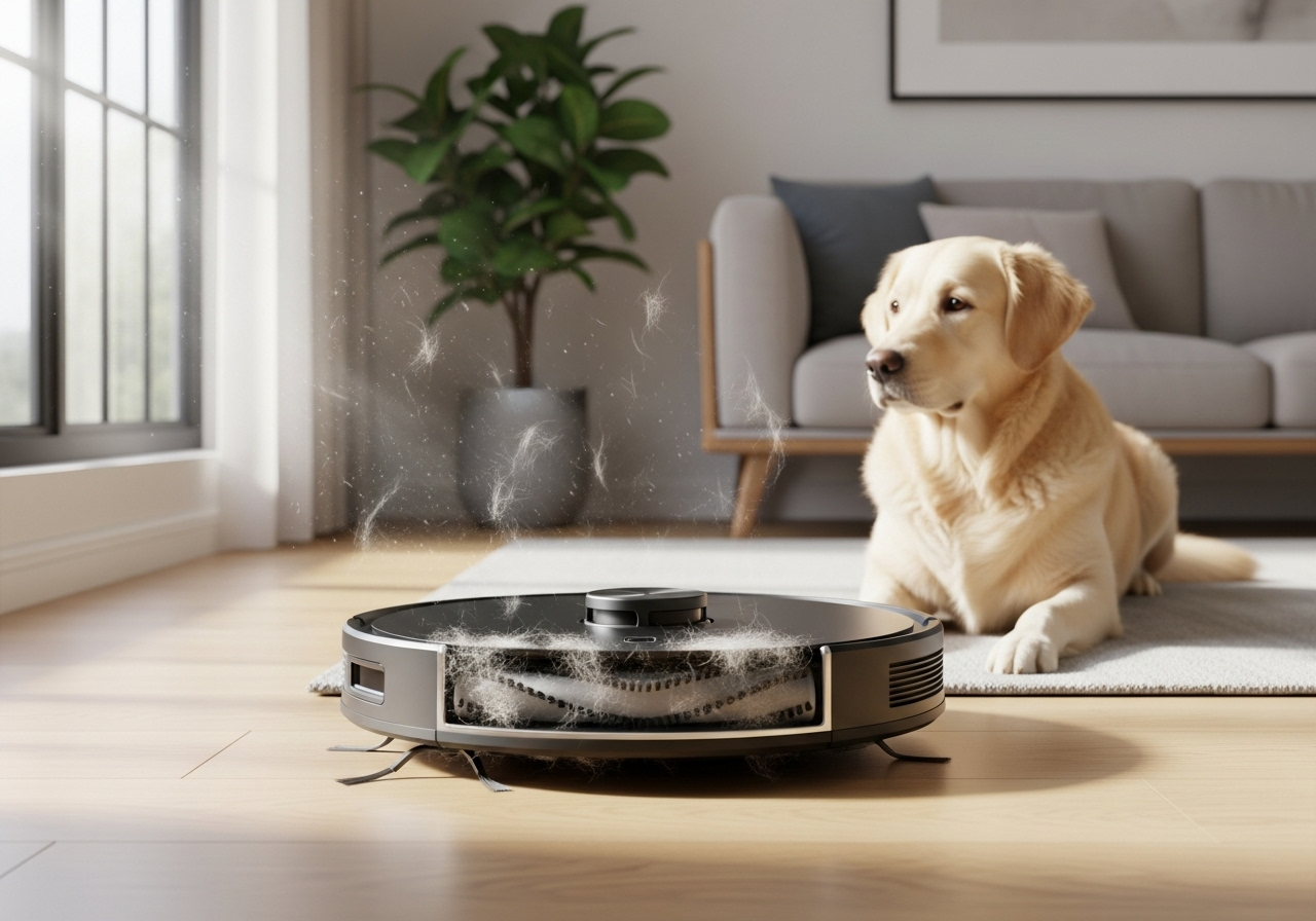 aspirateur robot poils de chien
