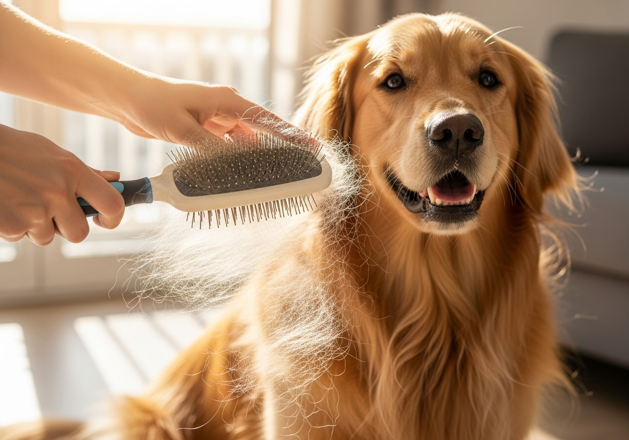brosse pour chien poil long
