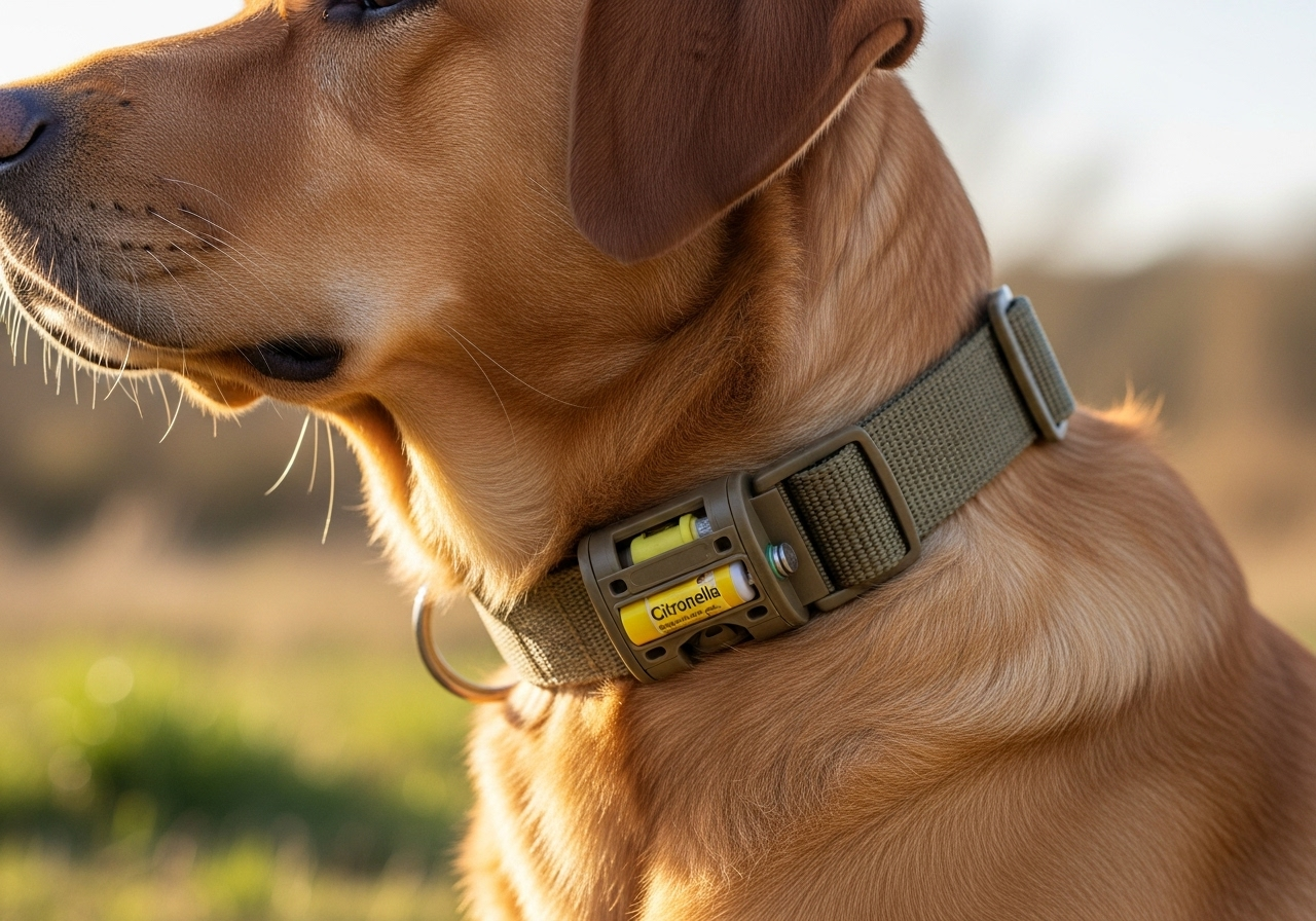 collier anti-aboiement citronnelle