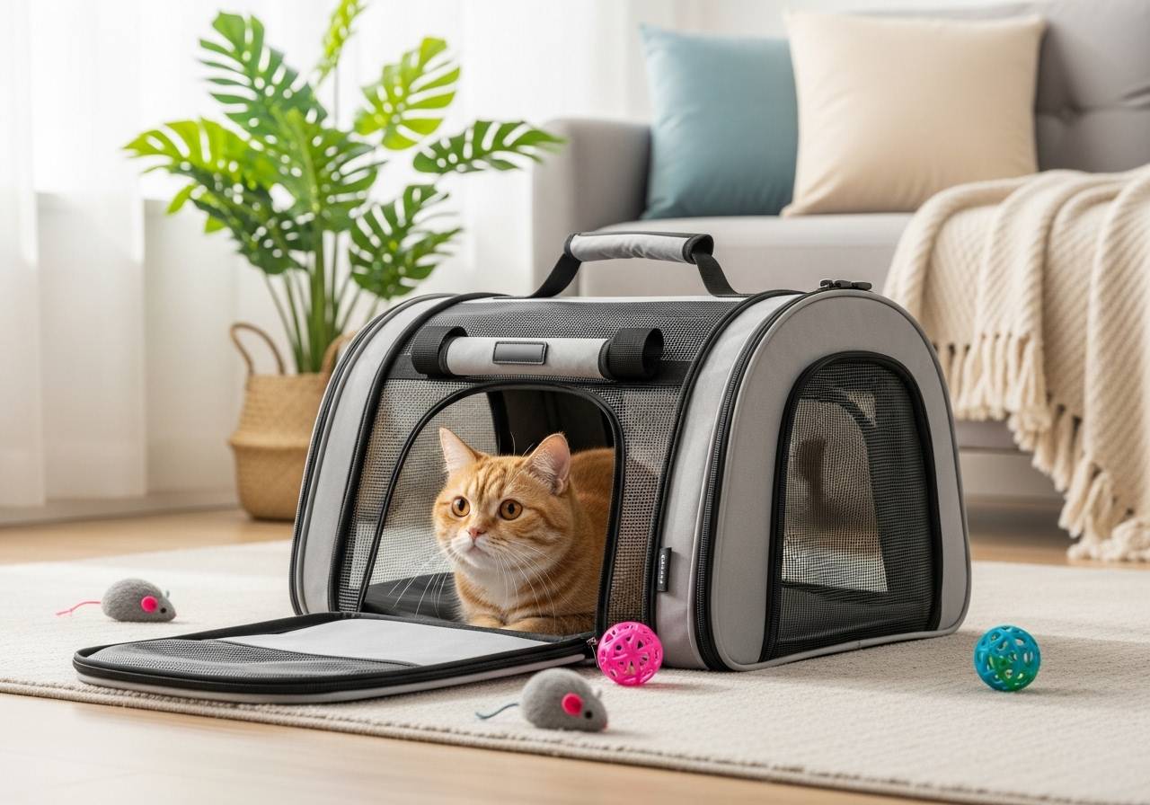 cage de transport pour chat