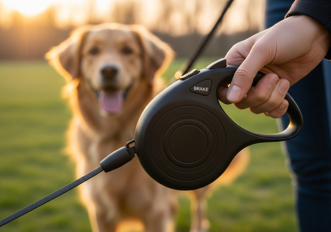 laisse pour chien enrouleur