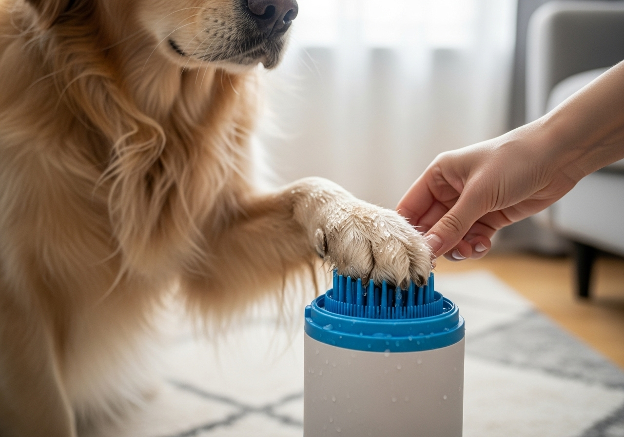 nettoyeur de pattes pour chien