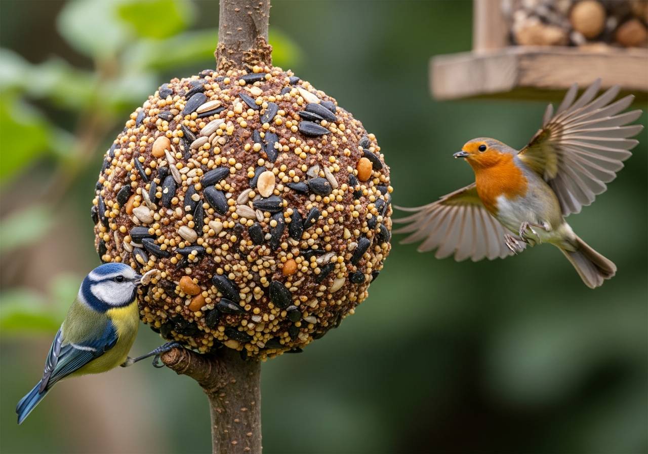 boule de graisse pour oiseaux