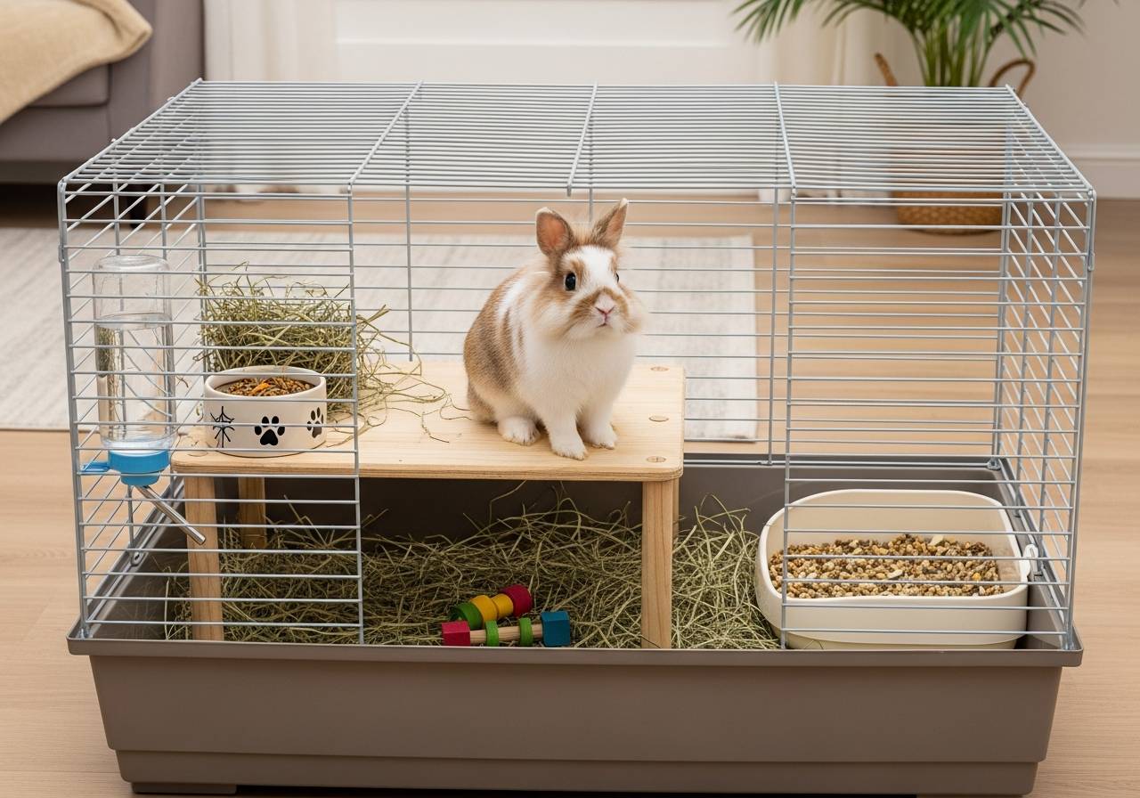cage pour lapin nain