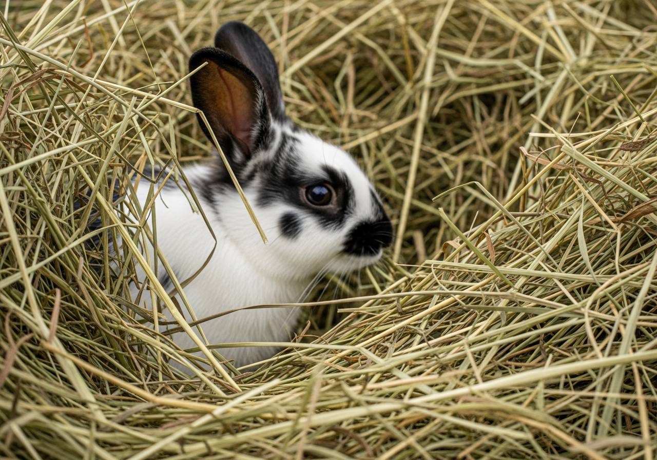 foin pour lapin