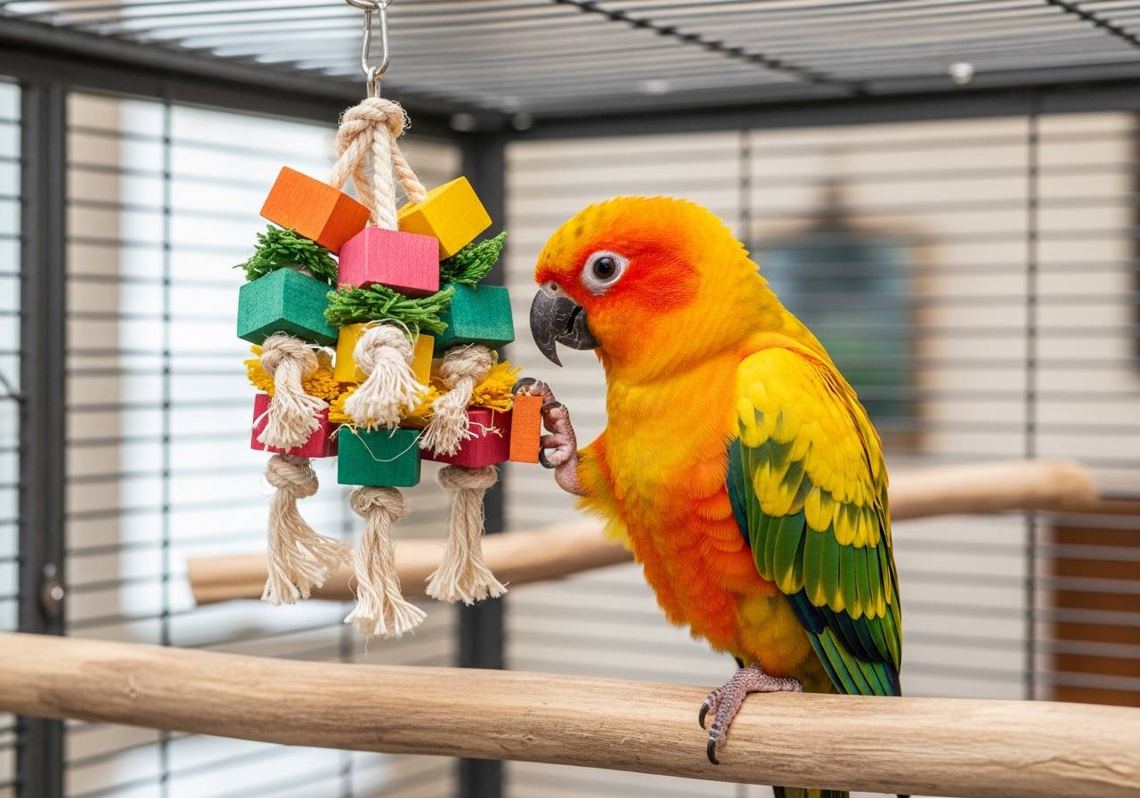 jouet pour perroquet