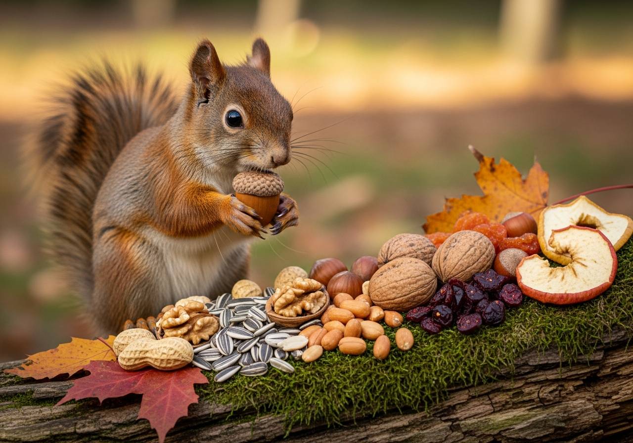 nourriture pour écureuil